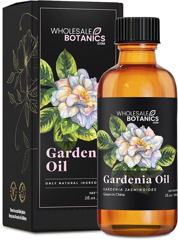 Gardenia Essential Oil by Wholesale Botanics | Premium Grade Essential Oil | for Aromatherapy, Soaps, Lotions, & Candles | Vegan & Cruelty Free (2 Fl.Oz.)