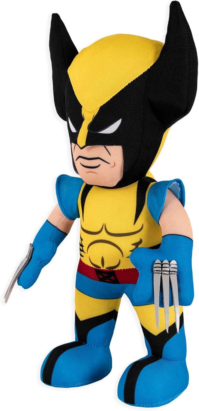 Bleacher Creatures Marvel Wolverine 10" Plush Figure - A Superhero for Play and Display