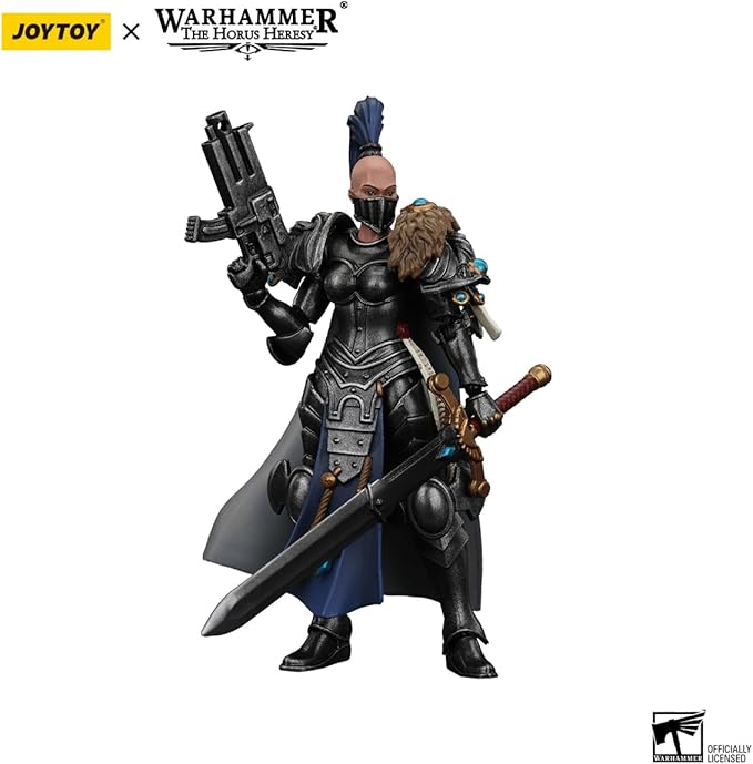 JOYTOY Warhammer Horus Heresy Sisters of Silence Argent Lynx Vigilator Cadre Vigilator 1, 1:18 Scale 4.17in Action Figure Mecha Joy Toy Collection Model