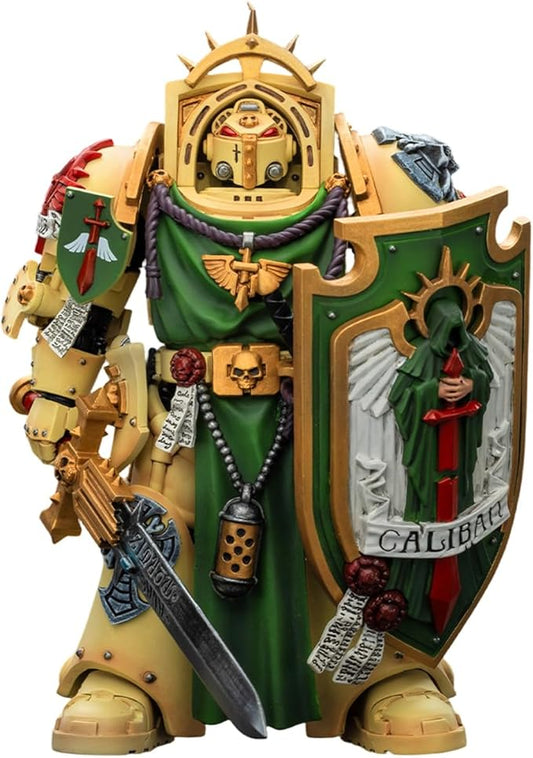 JOYTOY Warhammer 40,000 1/18 Action Figure Dark Angels Deathwing Knight 1 with Power Sword, Storm Shield and Teleport Homer Collection Models Birthday Gifts 15Age+ Pre-Order