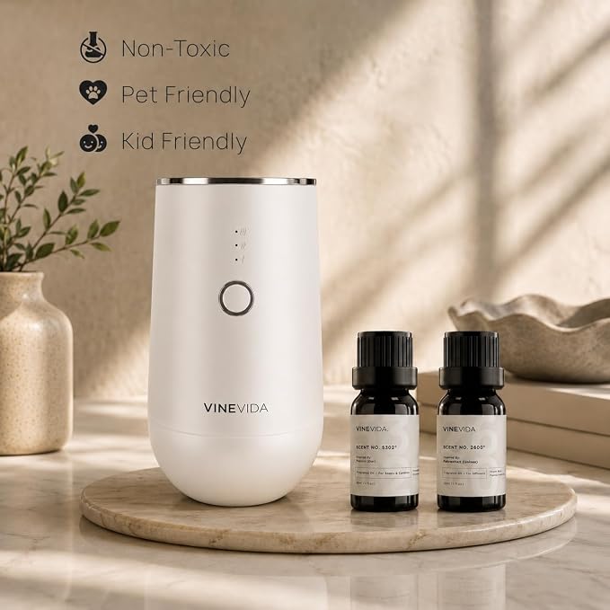 VINEVIDA Floral Diffuser Oil Collection [Set of 8] - Scented Oil | Aromatherapy Diffuser Oils | Made in USA