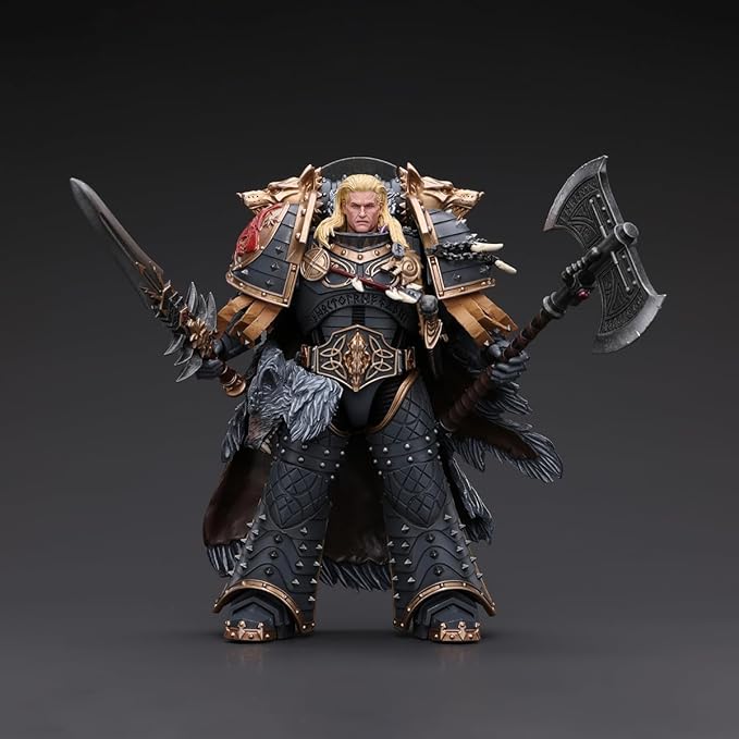 JOYTOY1/18 Warhammer The Horus Heresy Action Figure Space Wolves Leman Russ Primarch of The VIth Legion Collection Model Birthday Gift 7.09 inch