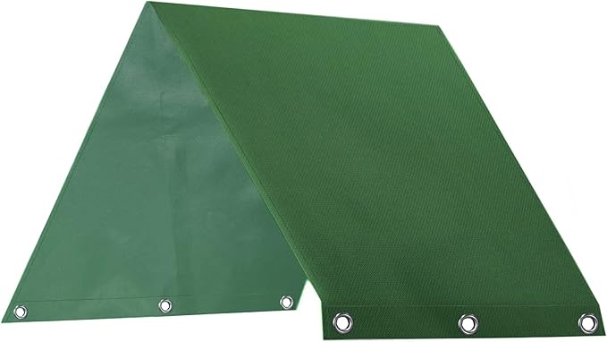 Swing Set Canopy Replacement Cover, 43" x 90" (109 x 228 cm) 600D Oxford Cloth with PVC Coating, Outdoor Shade Roof Tarp for Wooden Backyard Structures, Includes 6 Screws (Dark Green)