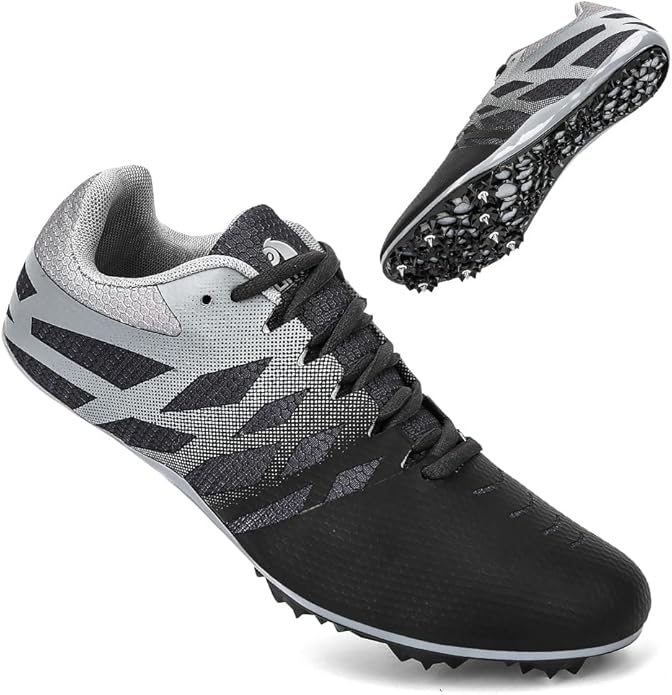 Men Women Kids Track and Field Shoes Professional 8 Spikes Running Racing Sneakers Breathable Lightweight Sprinting Shoes