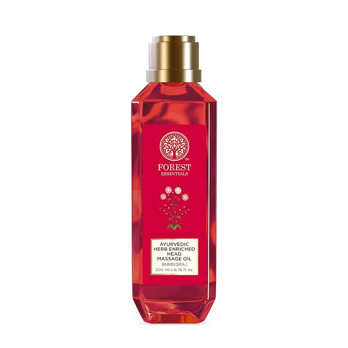 Forest Essentials Ayurvedic Herb Enriched Head Massage Oil - Bhring Raj 200ml Free Expedited Shipping!