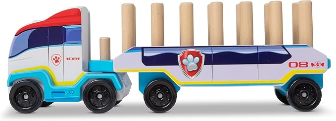 Melissa & Doug PAW Patrol Wooden ABC Block Truck (33 Pieces)