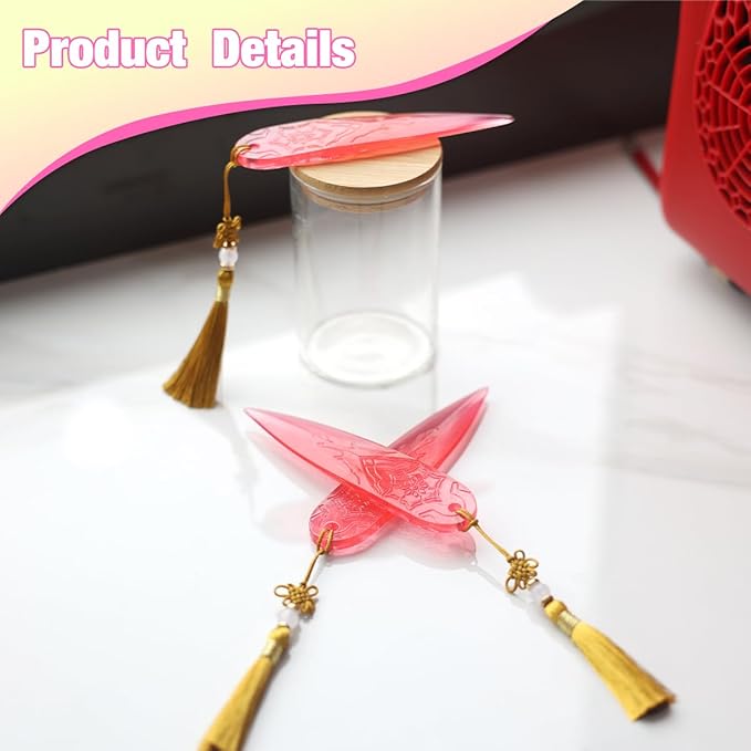 5 Inches Soft Plastic Translucent Dagger Props Safe and Cut-Proof for Cosplay and Halloween Party