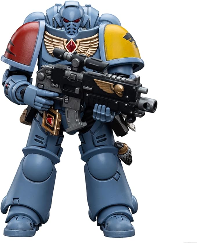 JOYTOY 1/18 Warhammer 40,000 Action Figure Space Wolves Intercessors, Warhammer 40K, Collection Model 4.2inch
