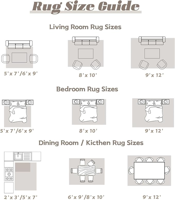 Area Rug 6x9 Washable Rug, Vintage Boho Medallion Rugs Non-Slip Soft Low Pile Large Distressed Rug Indoor Retro Carpet for Living Room Bedroom Dining Room Home Office (Taupe, 6'x9')