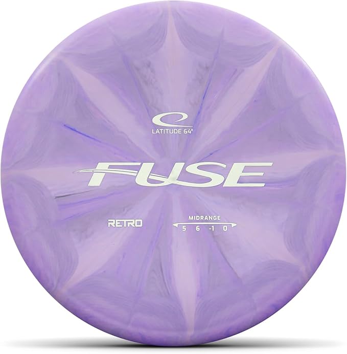 Latitude 64 Retro Burst Disc Golf Disc Set (6-Pack) - Perfect for New to Intermediate Players | Includes Keystone, Fuse, River, Saint, Sapphire, Ballista | Grippy Base Plastic | Colors May Vary