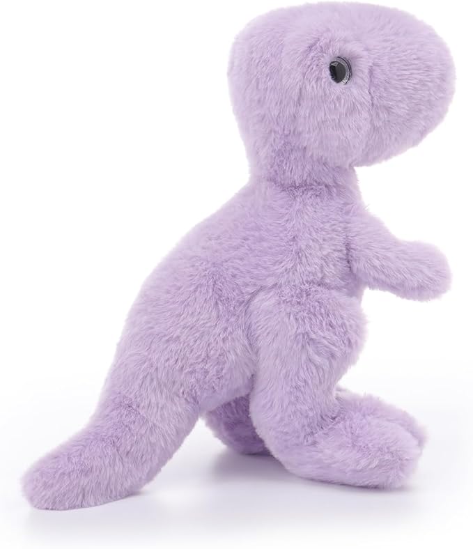 Apricot Lamb Purple Dinosaur Stuffed Animals for Kids, Soft Cute Plush Toys for Baby Girl and Boy, 10 Inches