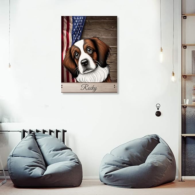 Custom Wooden Jigsaw Puzzles with Your Dog's Name on Kooikerhondje Art Print - 300 500 1000PCS Puzzles Game and Home Wall Decor