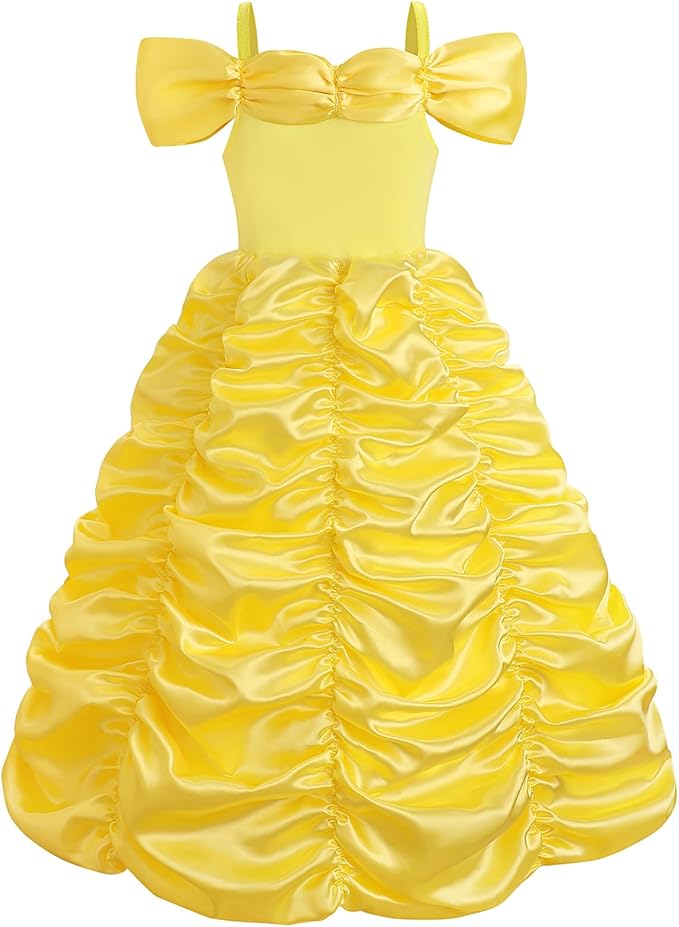 TYHTYM Princess Dress Up for Girls Costume Cosplay Fancy Toddler Halloween Birthday Party Kids