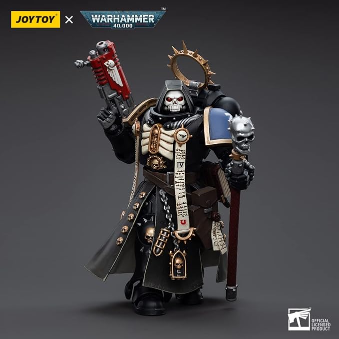 JoyToy Warhammer 40K 1/18 Action Figure Mecha Joy Toy Model Toys Ultramarines Primaris Chaplain Brother Varus