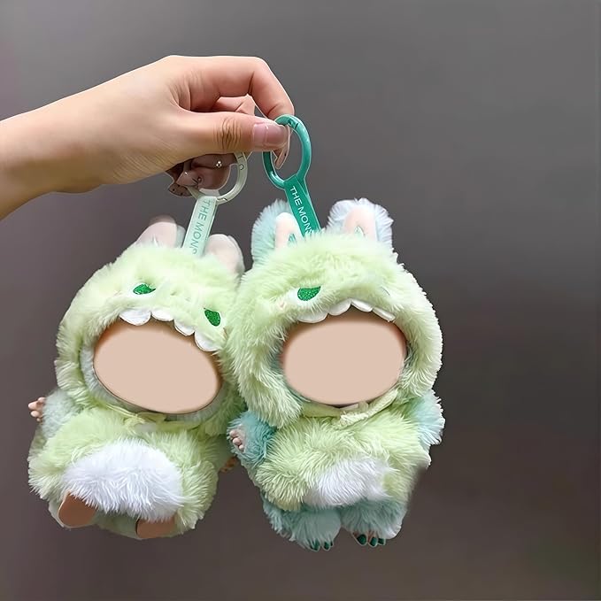 Dinosaur 17cm Doll Clothes for Cute Green Dinosaur Clothes Dress up Animal Style Outfits Exquisite Cute Halloween Doll Outfit Accessories