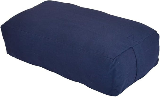 YogaAccessories MAXSupport Deluxe Rectangular Cotton Yoga Bolster