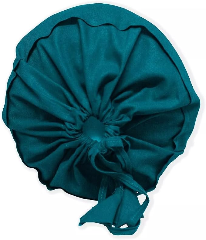 Cervical Neck Roll Pillow Cover with Cotton Bolster Pillowcases for Cylindrical Cushion and Drawstring Closure Round Neck Pillowcase 6" x 18" (15 x 45 cm) Teal Blue