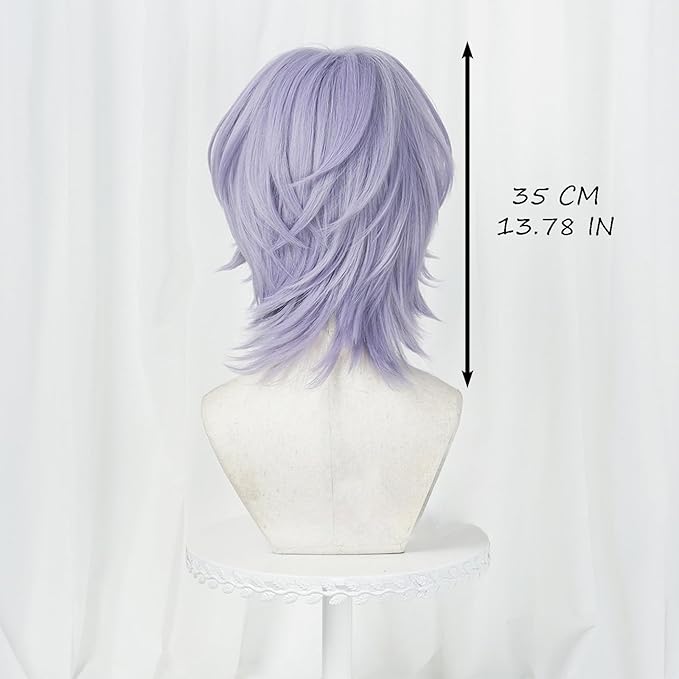 Gray Kp Group Dance Wig Halloween Costume Hair Cover for Parties Stage Performances（Gray）