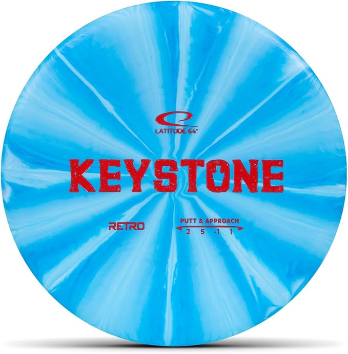 Latitude 64 Retro Burst Disc Golf Disc Set (6-Pack) - Perfect for New to Intermediate Players | Includes Keystone, Fuse, River, Saint, Sapphire, Ballista | Grippy Base Plastic | Colors May Vary
