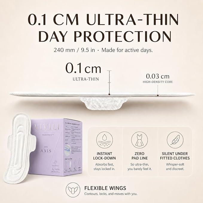 Day & Night Pads Combo XXL Overnight 16.5" + Regular 9.5" Wings | 8ct XXL Overnight 16.5" + 12ct Regular 9.5" wings. 17x drier than cotton, plant-based, unscented, sensitive skin, 20ct