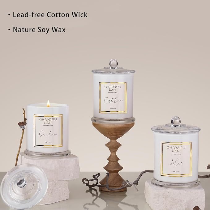 Pumpkin Candle, Fall Candles for Home Scented, Halloween Gifts for Women & Men, Natural Soy Scented Candles, Holiday Autumn Gift, Luxury Glass Jar, 75 Hours Long Burning, 10 oz