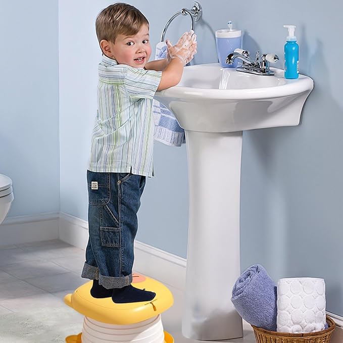 Travel Potty for Toddler,Foldable and Portable Toilet for Kids, Apply to Seat Emergency Toilet for Car, Camping, Outdoor, Indoor,Orange