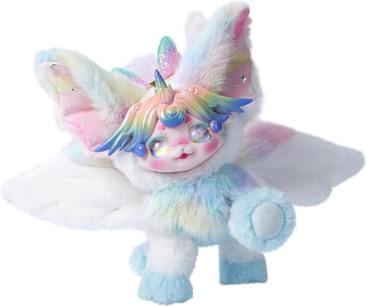 Wizarding Forest Fairy Plush Doll Series, 9 inch Fantasy Collectible Plush Toy with Wings and Tail, Soft Stuffed Animal for Kids, Girls, and Collectors - Blue Star