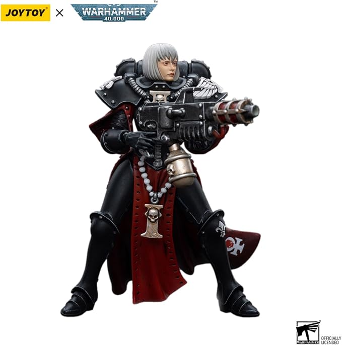 JOYTOY 1/18 Action Figures - Warhammer 40,000 Adepta Sororitas Battle Sister Sister Ludwenna - 4‘’,Classic Character,Collectible,Age 15 and Above