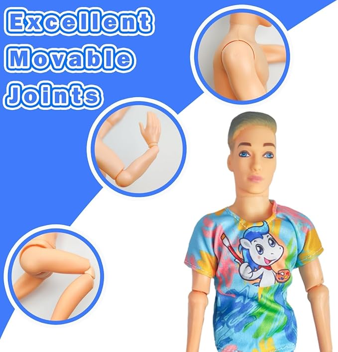 Interactive Family Toy Fun Action Figures Set, Imaginative Family Doll Play