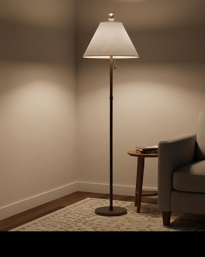 Aspen Creative 32208A Hardback Empire Spider Lamp Shade in Pearl White, 6" Top x 19" Bottom x 12" Slant Height