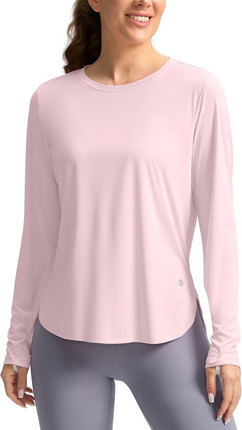 Women's Sun Shirts UPF 50+ Long Sleeve UV Protection Shirt Lightweight Quick Dry Workout Hiking Tops for Women