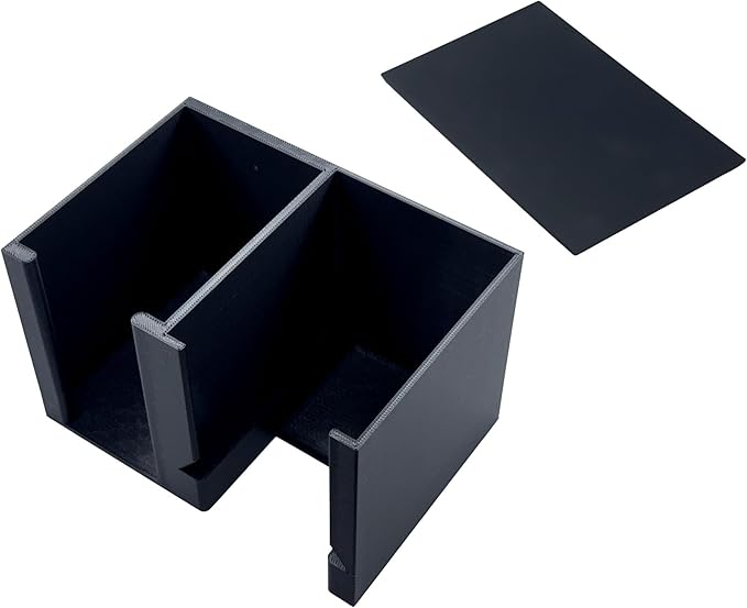 EnderToys CardCare Lite with Dust Cover (Black) - Toploader Dispenser - Penny Sleeve Holder