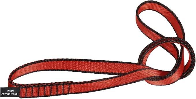 18MM Nylon Climbing Sling Runner 23KN CE2008/EN566 Strong Webbing Straps for Rock Climbing,Mountaineering, Rappelling, Swing, Yoga Hammock etc