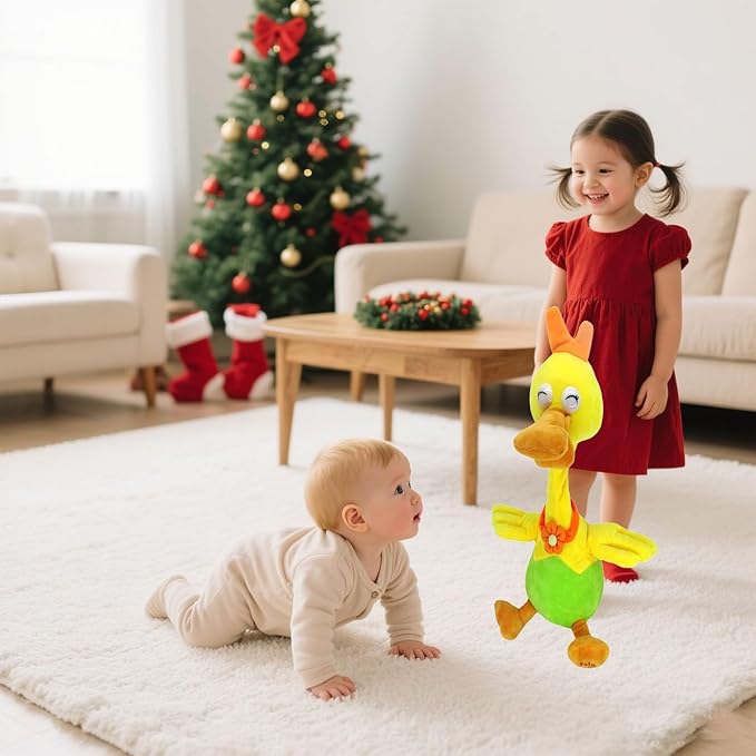 Plush Toys, Music Songs, Ducks That can Speak and Repeat, Gift Ducks That can bark,Adorable Interactive Duck Toy