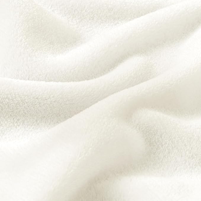 BEDELITE Fleece Blanket Soft Plush Throw for Couch Cream 50"x70" | Ultra Soft Fleece, Plush Microfiber, Lightweight Warmth, All Season Comfort, Fade Resistant, Machine Washable, Couch Sofa Bed
