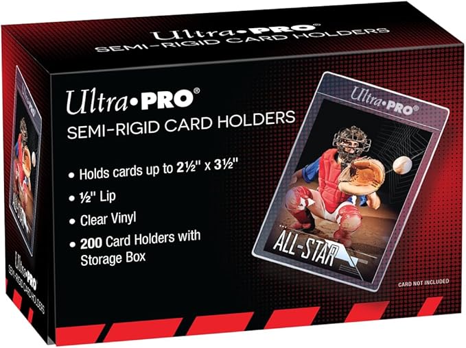 Ultra Pro Semi-Rigid 1/2" Lip Sleeves, Plastic, 200ct