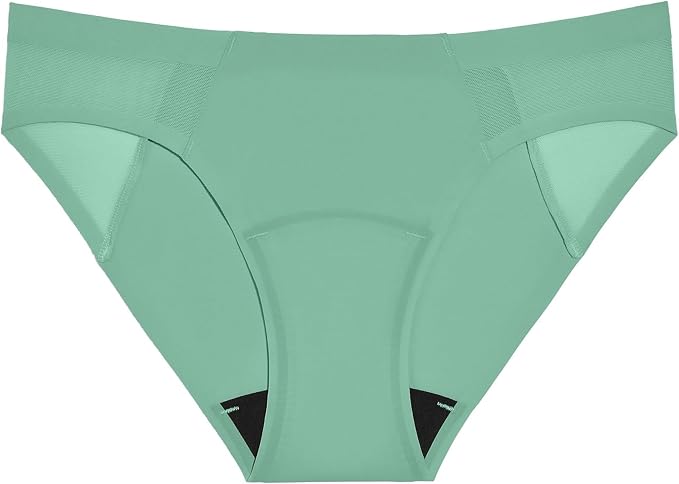 KNIX Women Leakproof Period Underwear No-Show Mesh Bikini – Light Flow Protection, Absorbs 1–3 Regular Tampons