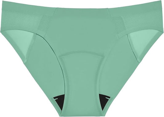 KNIX Women Leakproof Period Underwear No-Show Mesh Bikini – Light Flow Protection, Absorbs 1–3 Regular Tampons