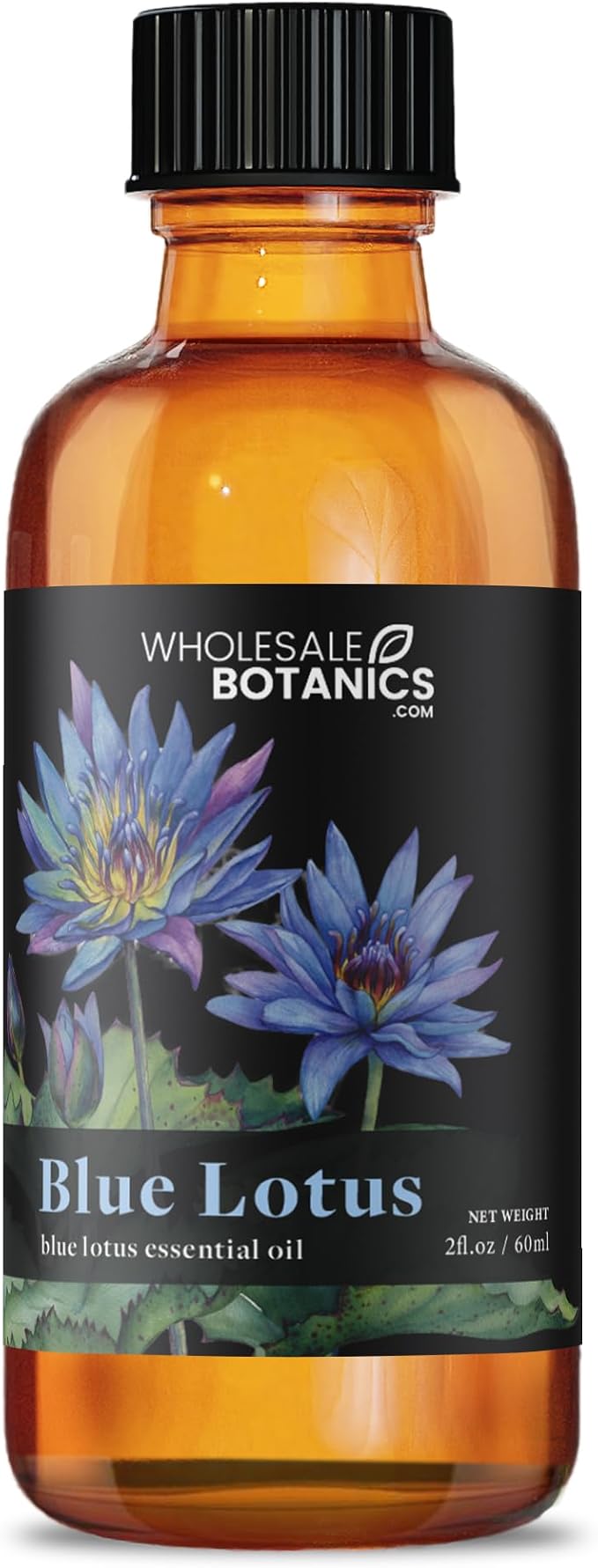 Blue Lotus Essential Oil by Wholesale Botanics | Premium Grade Essential Oil | for Aromatherapy, Soaps, Lotions, & Candles | Vegan & Cruelty Free (2 Fl Oz)