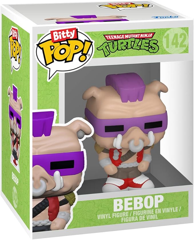 Funko Bitty POP! Teenage Mutant Ninja Turtles (TMNT) - Shredder, 4-Pack - 8-Bit Raphael, 8-Bit Donatello, 8-Bit Leonardo and A Surprise Mystery Mini Figure - 0.9 Inch (2.2 Cm) Collectable - Gift Idea