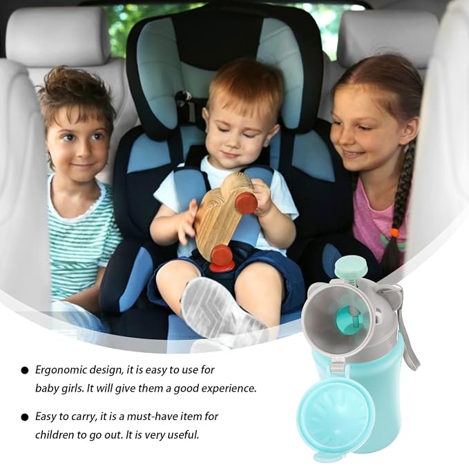 Hemoton Baby Boy Potty Car Urinal Portable Toddler Travel Toilet Leak-Proof Emergency Pee Training Cup for Road Trips Camping Outdoor