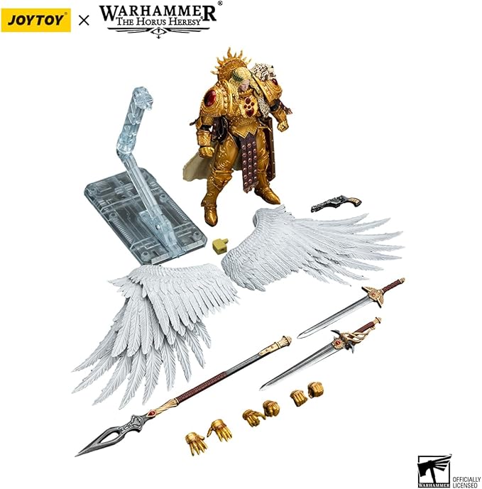 JOYTOY Warhammer The Horus Heresy Blood Angels Sanguinius Primarch of The IXth Legion 1:18 Scale Action Figure Mecha Joy Toy Collection Model 7.4in