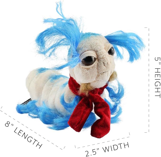 Toy Vault Labyrinth Mini Worm Plush; Stuffed Animal Toy from Jim Henson's Classic The Labyrinth Movie