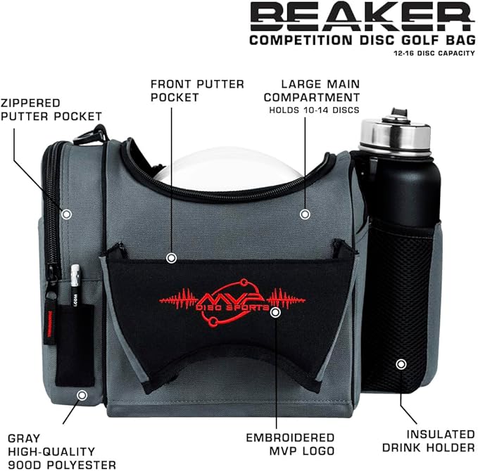 MVP Disc Sports Beaker Competition Disc Golf Bag (Choose Your Favorite Color)