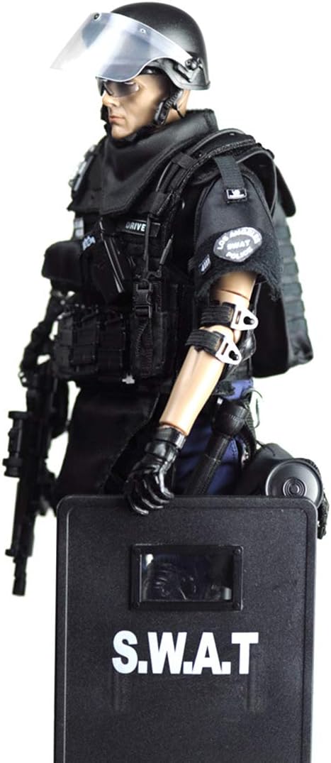 12inch Soldier Action Figure Model, 1/6 Scale Realistic Army Military Police Soldier Model Set with Accessories Collection Toys