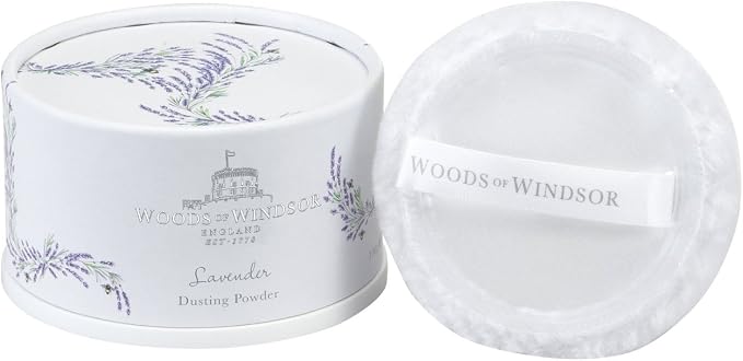 Woods Of Windsor Lavender Body Dusting Powder With Puff for Women, 3.5 Ounce