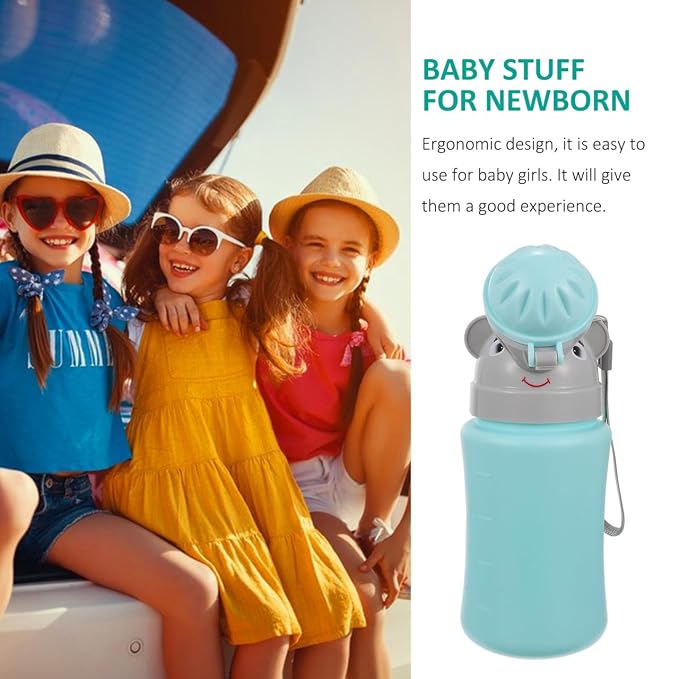 Hemoton Baby Boy Potty Car Urinal Portable Toddler Travel Toilet Leak-Proof Emergency Pee Training Cup for Road Trips Camping Outdoor