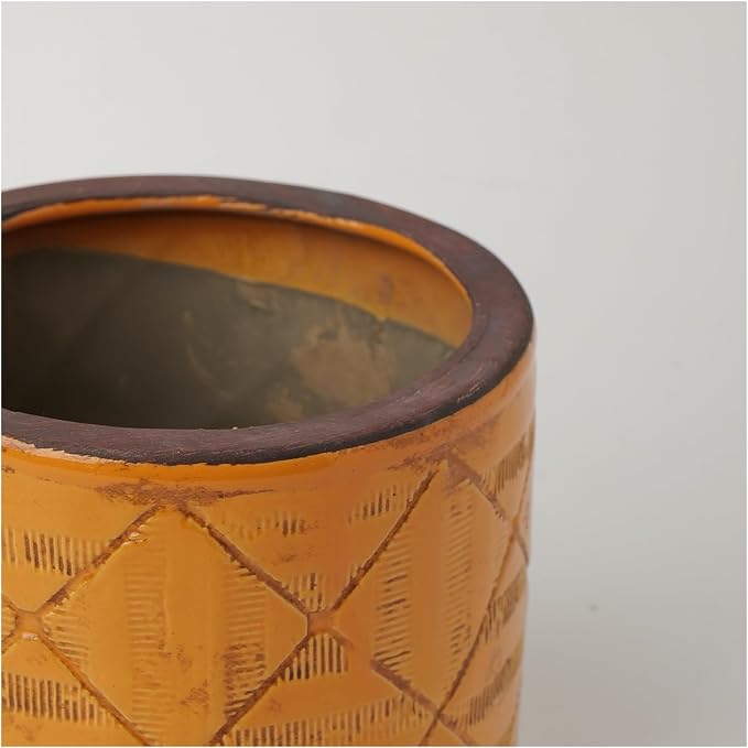Vases for Flowers Ceramic Plant Pot Handmade Terracotta Planter Indoor Outdoor Round Flower Home Decor