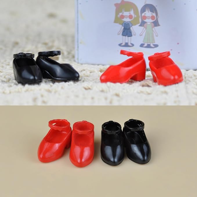 YMY ob11 Doll Shoes Multi-Coloured Lady Leather Shoes bjd GSC Molly Doll Shoes