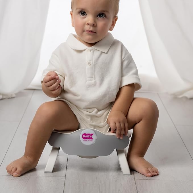 OKBABY On The Spot 3 in 1 Travel Potty Seat - Compact & Lightweight Design - Features Non-Slip Rubber Base - Removable Inner Bowl - Toilet Training Seat for Toddlers & Children, Turquoise